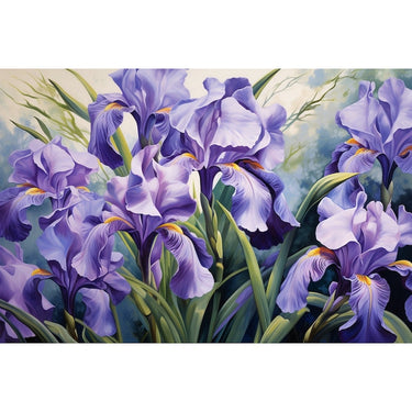 Iris Flower Oil canvas